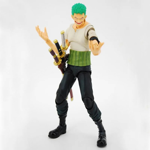 Brinquedo De Boneco De Ação Roronoa Zoro Past Blue Com Caixa