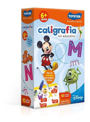 Kit Educativo De Caligrafia Infantil Disney