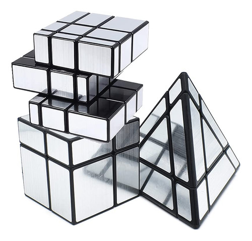 Ai-yun Juego De 3 Cubos De Espejo De 2 X 2, Espejo 3 X 3 Y C