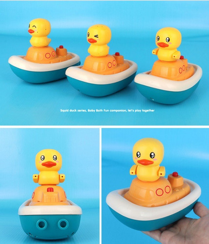 Set 3 Patitos De Agua Para Tina Baño Infantil De Bebe Import