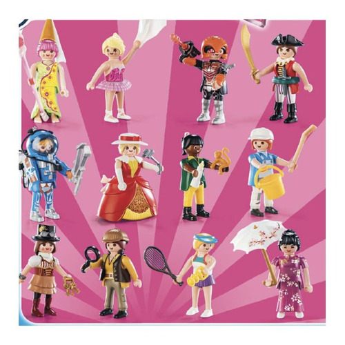 Playmobil Figures Serie 16, Sobre Sorpresa (azul Y Rosa)