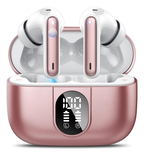 Audifonos Inalambricos Casan, Estéreo Hi-fi, Micro, Rosa