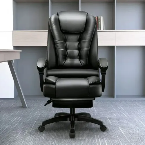 Dorofox Cadeira Giratoria Escritorio Presidente Ergonômica Couro Sintético Encost
