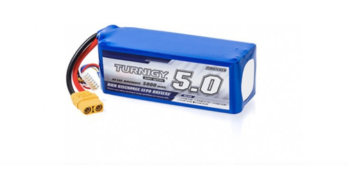 Bateria Lipo 5000mah 22.2v 6s 40c Turnigy Robotica Dron Xt90