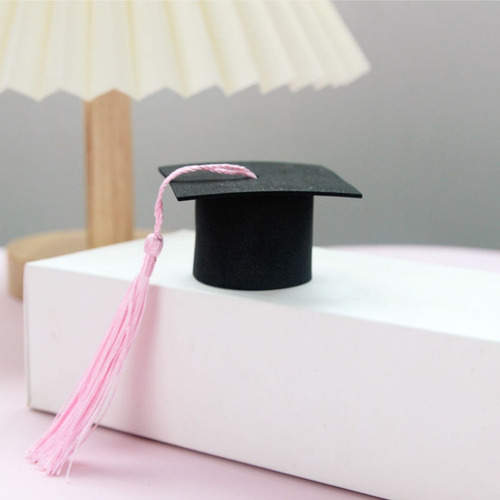 10 Sombreros De Graduación Con Borlas Rosas