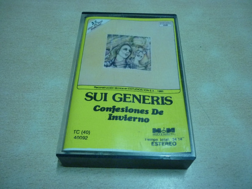 Sui Generis Confesiones De Invierno Cassette Como Nu Jcd055