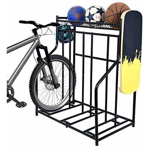 Lycklig Bike Rack Garage Floor Parking Stand For 3 Bicycles,