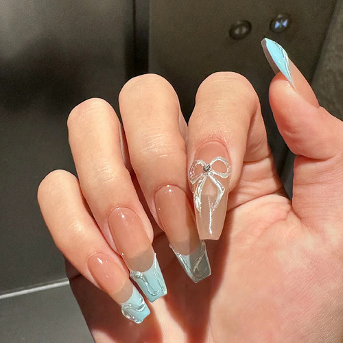 Uñas Postizas Pegamento De Uñas Postizas Decoradas Color Z870