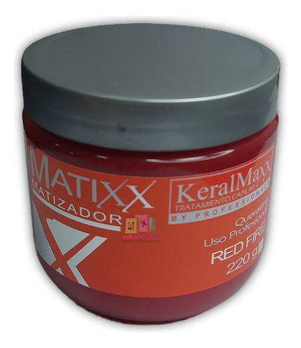 Matizador Rojo Keralmaxx 220g Para El Cabello