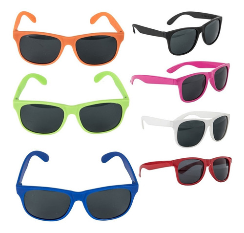 Imagen 7 de 7 de Lentes De Sol Verdes Económicos Cotillón Fiesta Diversión