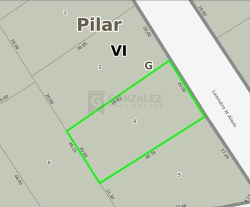 Terreno Lote En Venta En Robles Del Monarca, Pilar, G.b.a. Zona Norte