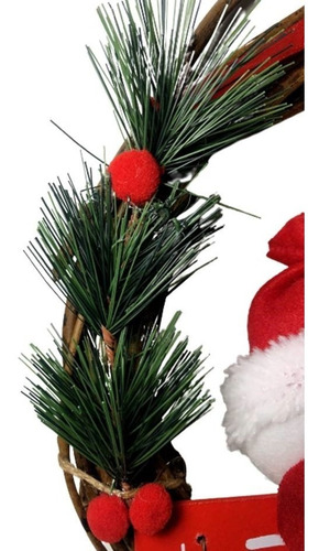 Enfeite Guirlanda Papai Noel E Boneco De Neve Feliz Natal