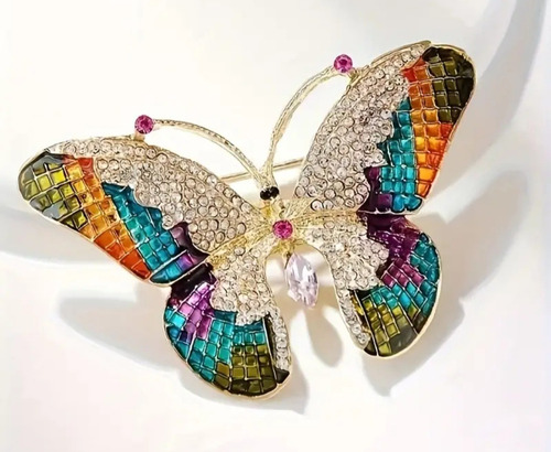Broche Elegante Para Fiestas Amarillo