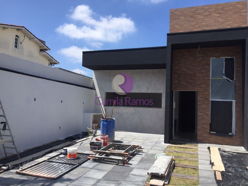 Imagem 2 de 14 de Casa Nova À Venda Com 3 Dormitórios Sendo 1 Suíte, Jundiapeba, Mogi Das Cruzes/sp. - Ca00663 - 70277386