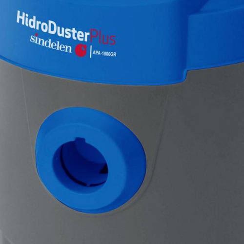 Imagen 4 de 5 de Aspiradora De tacho Sindelen APA-1000GR 12L gris y azul 220V-240V 50Hz