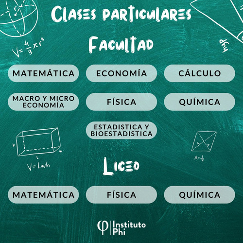 Clases Particulares: Liceos Y Facultades