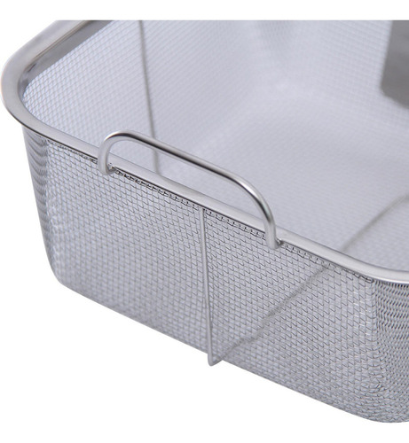 2 Cestas Para Freidora De Acero Inoxidable, Soporte Cuadrado