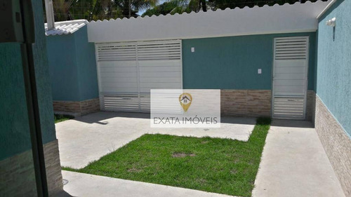 Imagem 2 de 15 de Casa 2 Quartos Em Meio Terreno, Residencial Rio Das Ostras! - Ca1170
