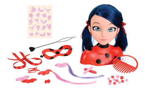 Ladybug Styling Head Cabezal De Peinados Con Accesorios
