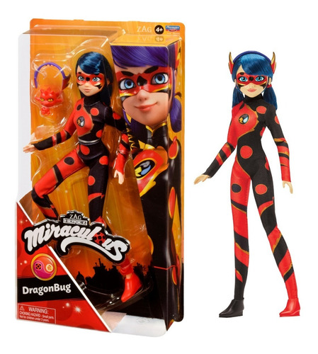 Imagen 1 de 4 de Miraculous Dragon Bug Muñeca