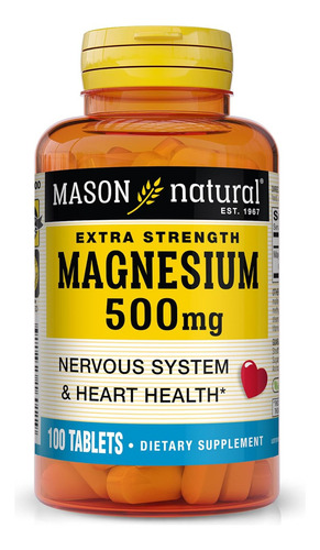 Mason Oxido De Magnesio 100 Tabletas 500mg Eg E57 Sabor Sin Sabor