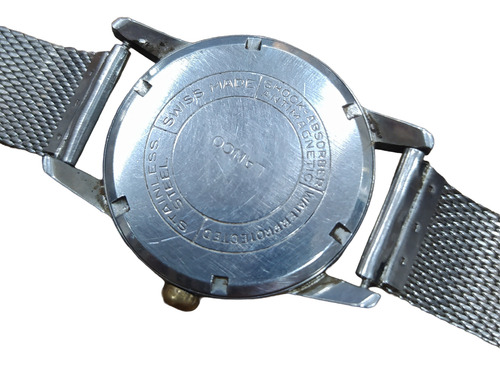 Antiguo Reloj A Cuerda Lanco Suizo Funciona 17 RubĂes (Usado)