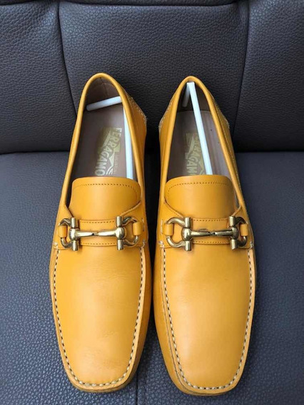 Salvatore ferragamo Mocasines naranja claro-blanco look casual Zapatos Mocasines 