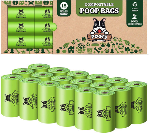 Pogis Bolsas Compostables Para Excrementos De Perros - 18 Ro