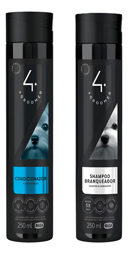 Kit Shampoo Branqueador + Condicionador Profissional 250ml