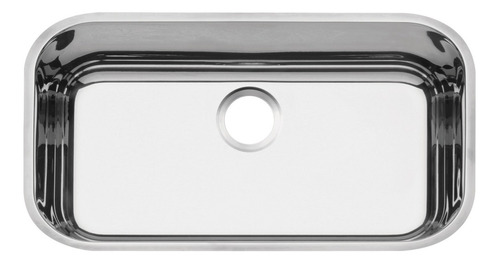 Cuba Inox Aço Pia Cozinha Tramontina 56x34 Com Válvula Sifão