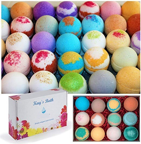 Las Bombas De Kay Set De Baño De Regalo Fizzies - 12 Pack -