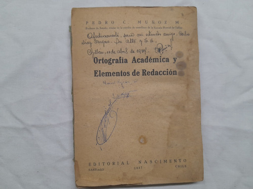 Ortografia Academica Y Elementos De Redacción Pedro Muñoz