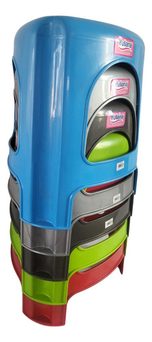 Banco De Plástico Triangular Para Camping O Negocio Rojo