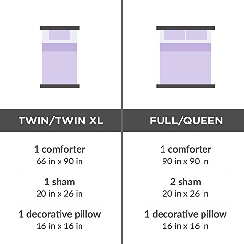Juego De Edredón Doble Codi Ziggy Purple, Bonita Cama Para N
