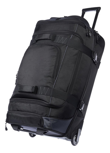 Duffel Ruedas Ripstop, Mango Telescópico, 30 , Negro