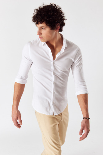 Camisa Ml Alambra Blanco Tascani