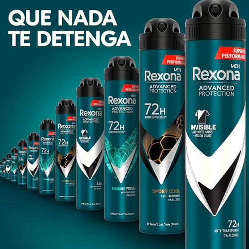 Rexona Antibacterial + Invisible Spray Hombre 150ml