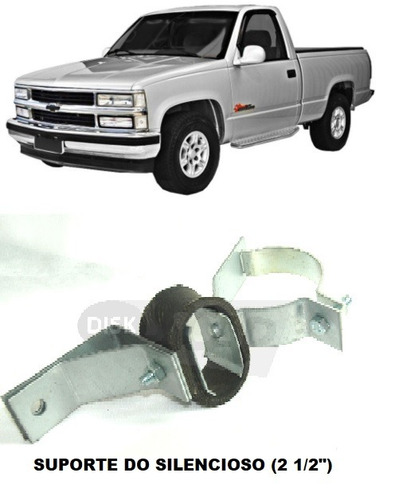 Suporte Coxim Escapamento D-20 / Silverado 90... 2.1/2pol