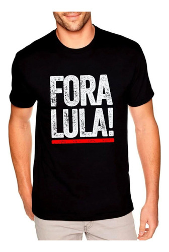 Camisa Fora Lula  Algodão Frete Grátis 10 Peças Atacado