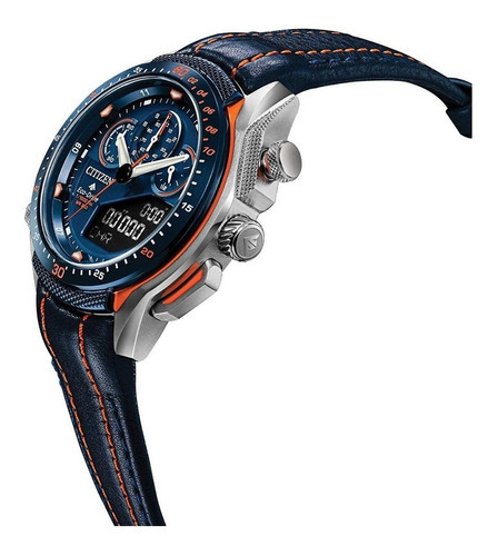 Relógio Citizen Jw0139-05l Promaster Sst Eco-drive Azul Cor Da Correia Azul/laranja Cor Do Bisel Preto Azul/laranja Preto Azul