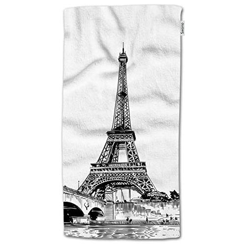 Toallas De Mano Torre Eiffel, Diseño De Arte De Ciudad...