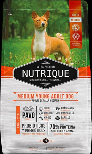 Alimento Balanceado Nutrique Perro Mediano Adulto Joven 12kg