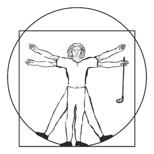Libro: Golf Player El Hombre De Vitruvio De Da Vinci Jugando