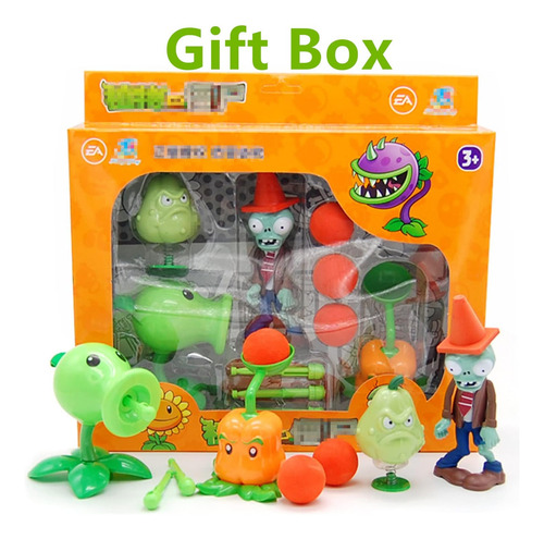 Jhesao 4 Pcs Plantas Y Zombis Juguetes Figuras De Acción Zom