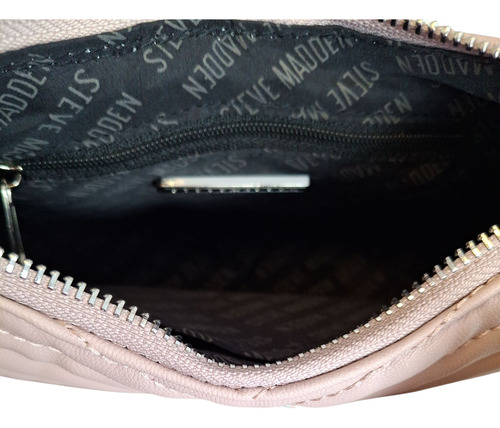 Crossbody Steve Madden Rosa Palo Rosa Pálido Rayas Plata Rosa Pálido
