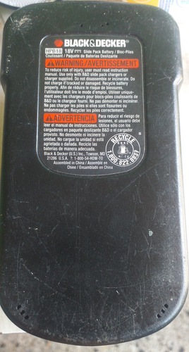 Bateria Cargador Hpb18 3,6 Ah Ni-mh 18v Para Black And
