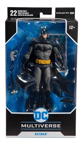 Batman Figura Dc Comic Articulada 17 Cm Accesorios Base Edu