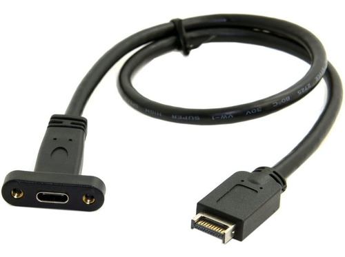 Conector De Panel Frontal Usb 3.1 A Usb-c Hembra 40 Cm