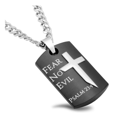 Spirit & Truth Fear No Evil Guardian Shield Cross Collar De 