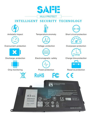 Imagen 6 de 6 de Trhff - Bateria Para Ordenador Portatil Dell Inspiron 15